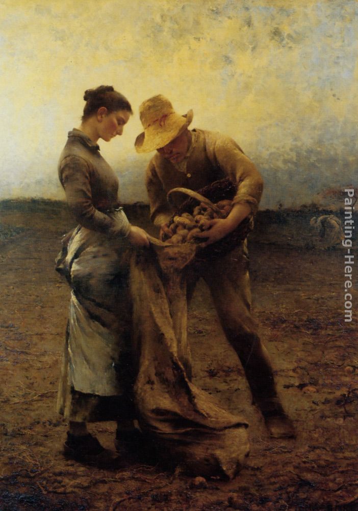 August Wilhelm Nikolaus Hagborg Potato Gatherers